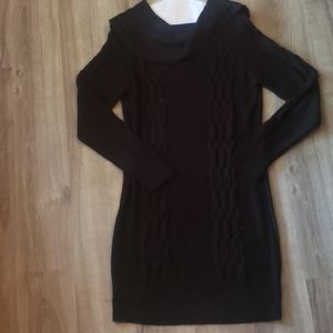 Black turtleneck sweater dress size XL